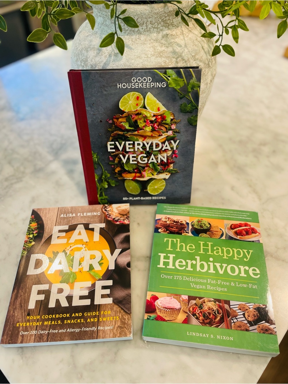 Vegan Cookbook Bundle - 3 Books - Plant-Based & Dairy-Free